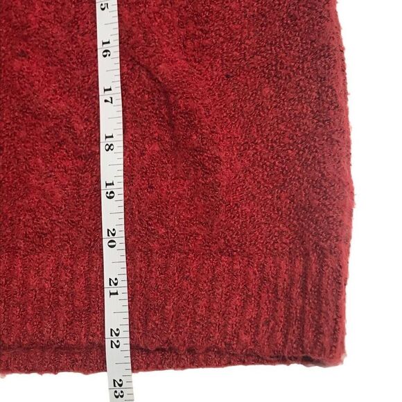 BP. Candy Red Cable Knit Turtleneck Sweater N0448 - Picture 6 of 8